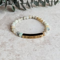 Go With The Flow Amazonite Beaded Bracelet | Mindfulness, Calming, Yoga Jewelry