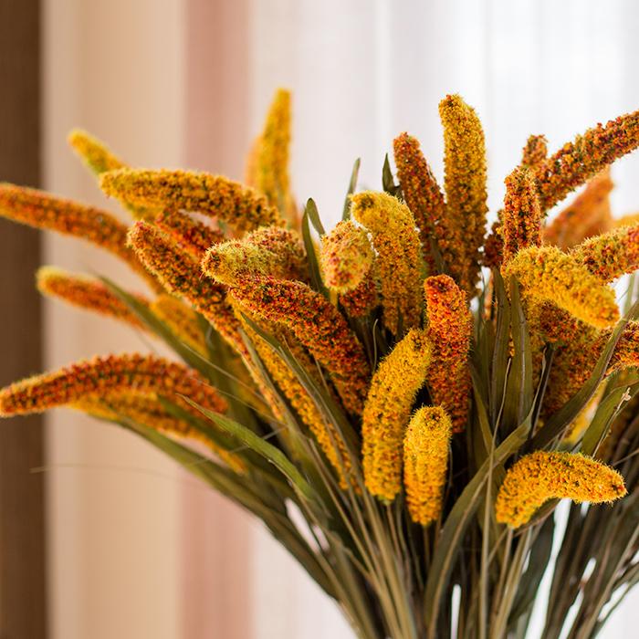 Artificial Millet Stem 37" Tall Faux