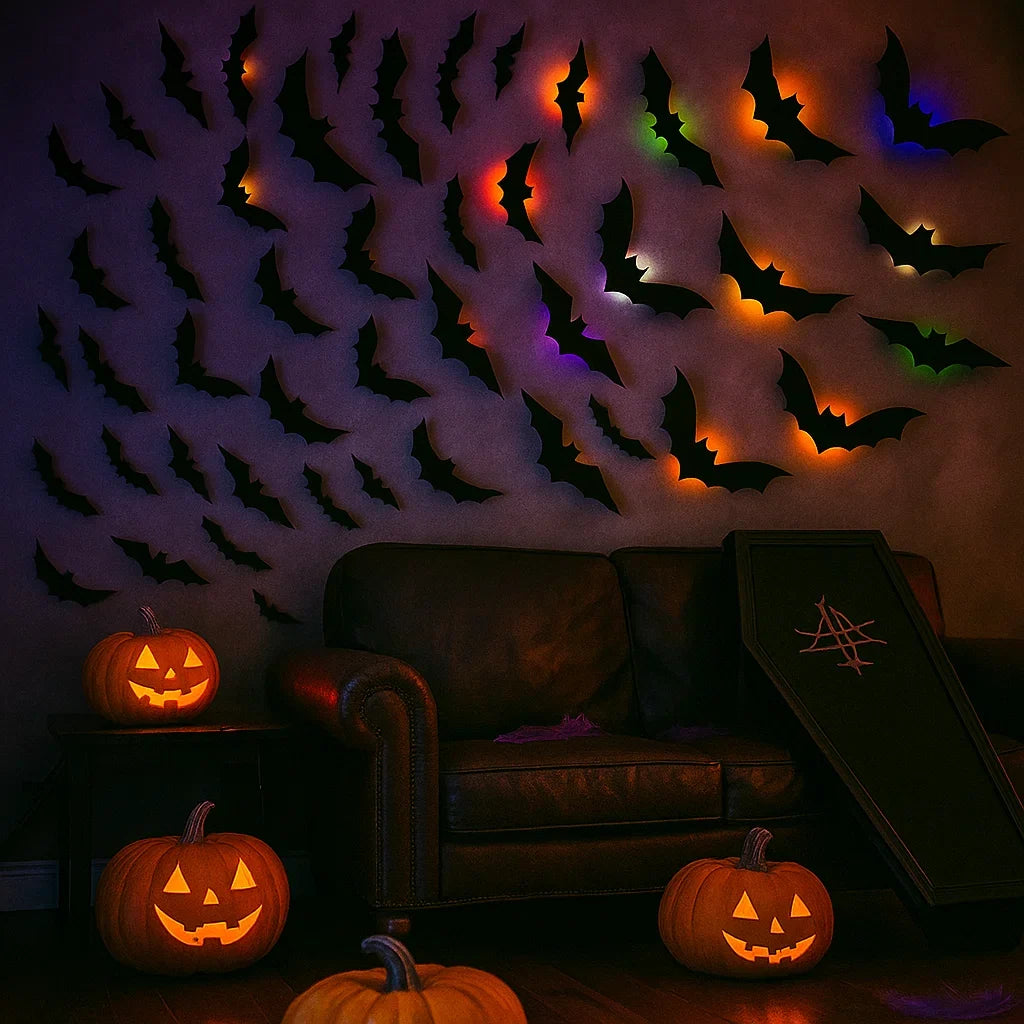 LED SpookyGlow Bat Decor