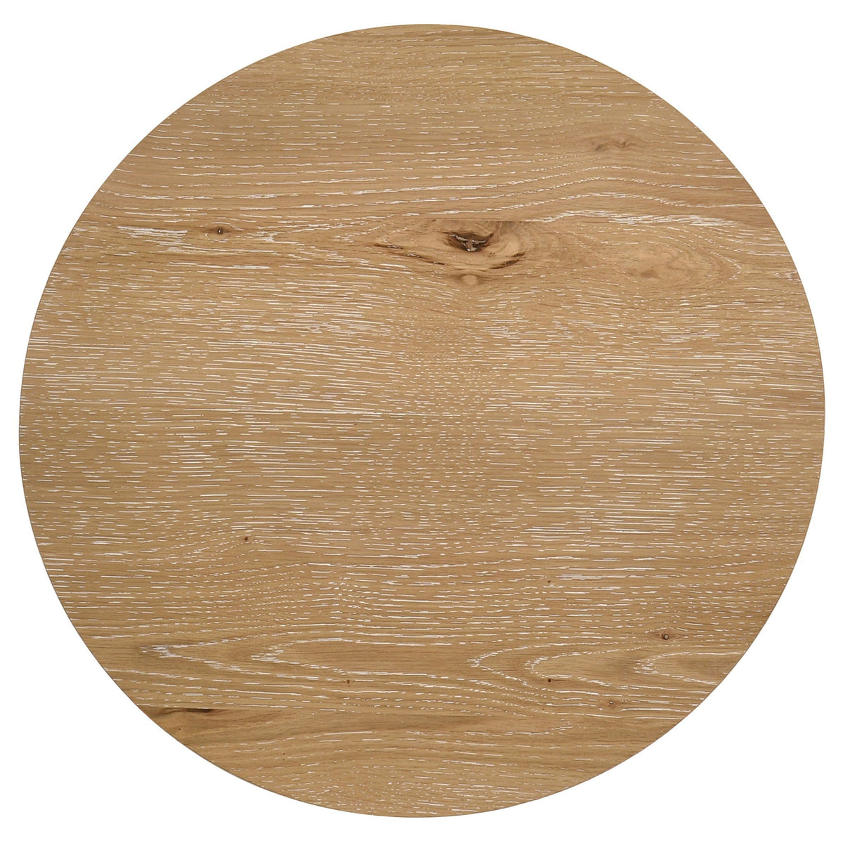 Kessler 2-piece Round Sculptural Wood Coffee Table Set Light Oak