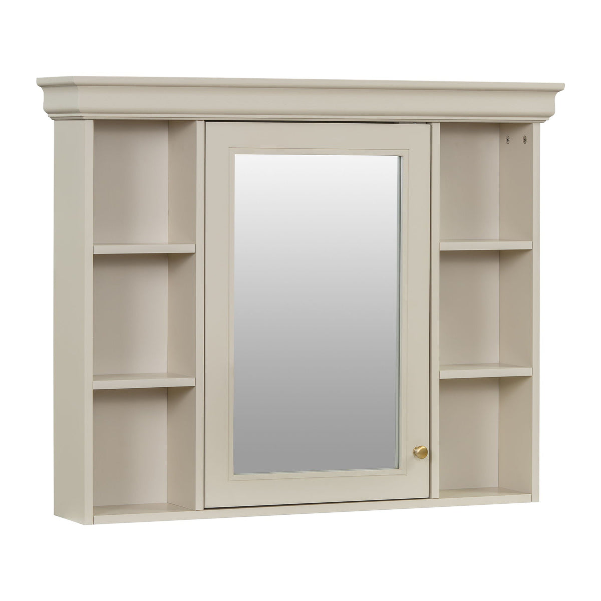 Wall Mounted Bathroom Storage Cabinet with Mirror Door - 35.5" Wide
