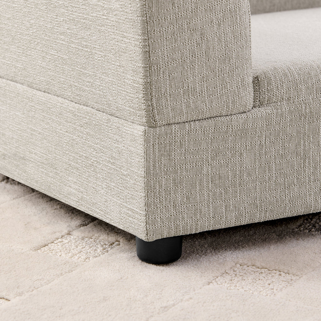 Oversized Pet Sofa for Medium/Large Dogs with Soft Cushion - Linen