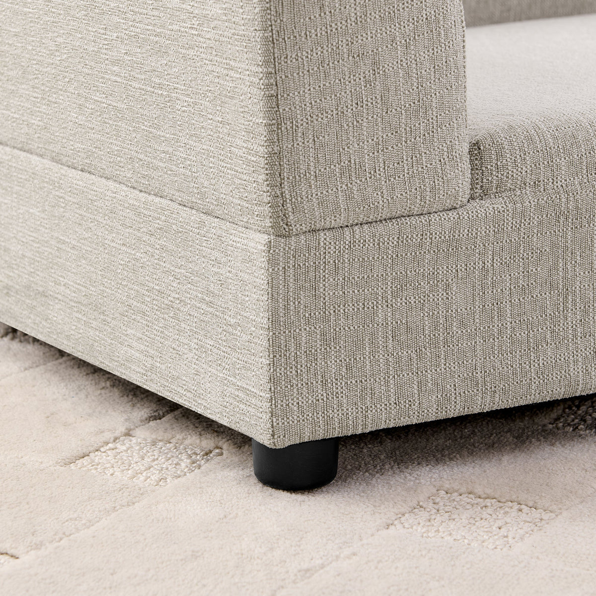Oversized Pet Sofa for Medium/Large Dogs with Soft Cushion - Linen