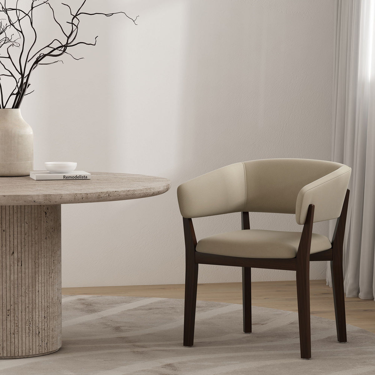 Blake Armchair with Sculptural Frame - Multiple Colors