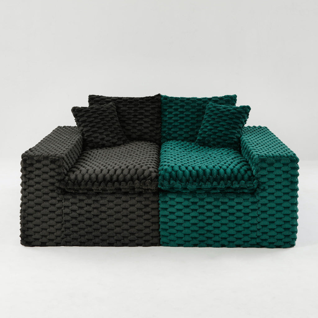 Multifunctional Stationary Sofa with Adjustable Layout - Choice of Color