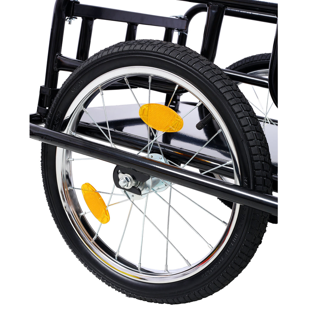 Foldable Bike Cargo Trailer with Universal Hitch - Steel