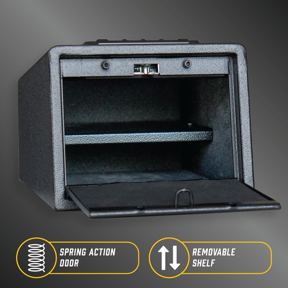 Compact Quick Access Vault with Durable Steel Construction - Black