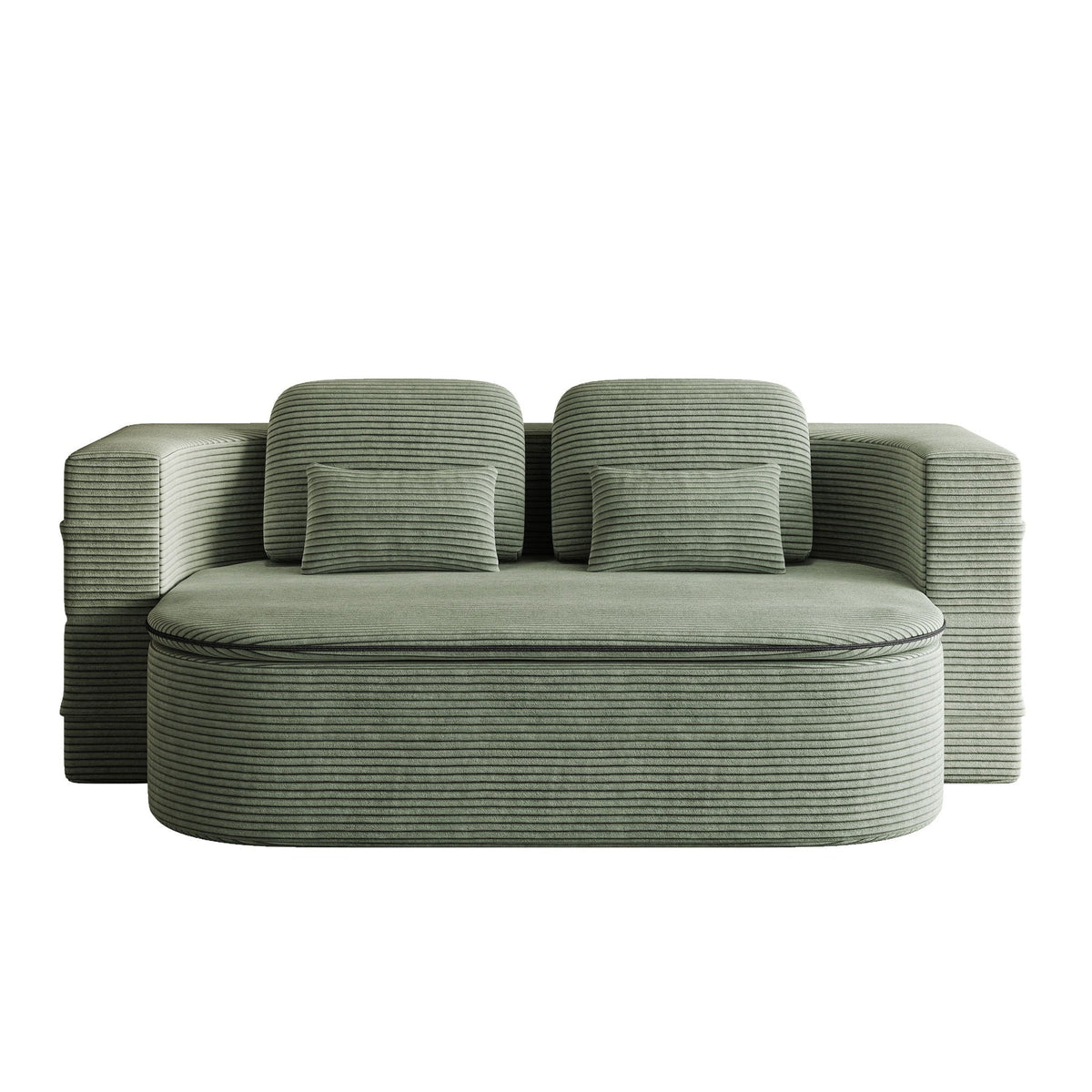 2 In 1 Foldable Sofa Bed with Multi Functional Blanket - Futon Sofa