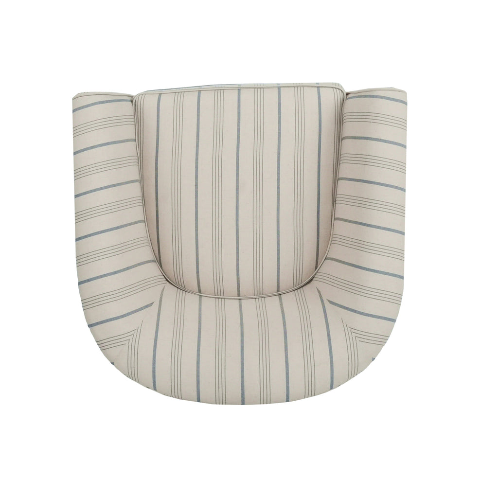 Swivel Chair with 360° Rotation - Upholstered Fabric, Iron Frame