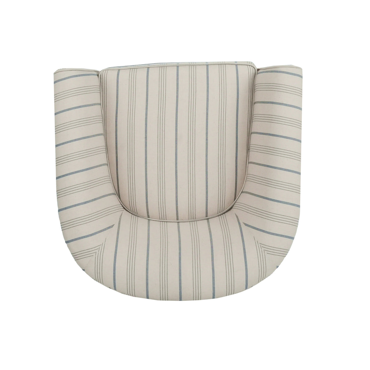 Swivel Chair with 360° Rotation - Upholstered Fabric, Iron Frame