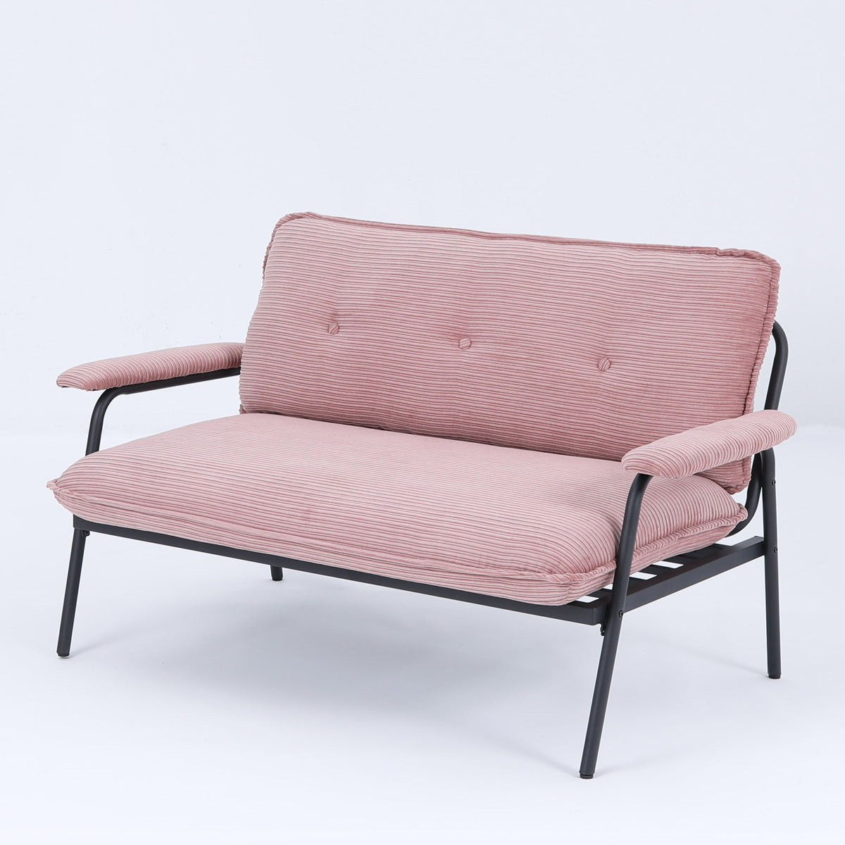 Modern Metal Frame Sofa with Sponge Filling - Beige