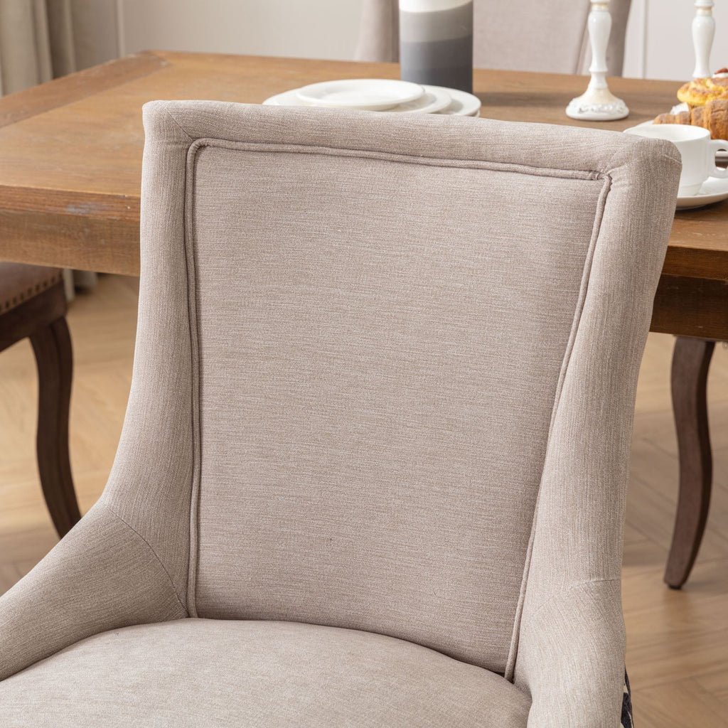 Ultra Side Dining Chair Set with Solid Wood Legs - Multiple Colors