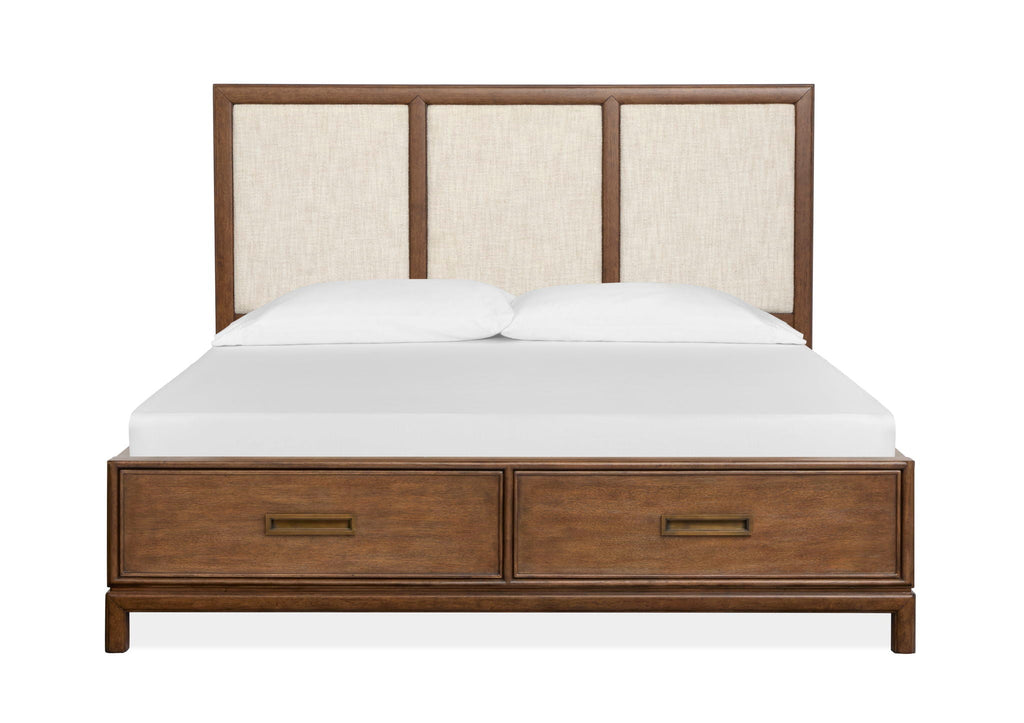 Ridgefield - Complete Panel Storage Bed With Upholstered Headboard