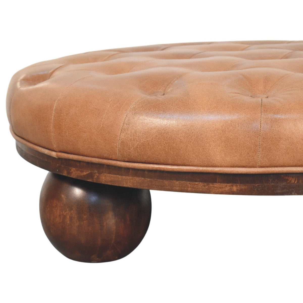 Solid Wood Sfera Coffee Table with Handcrafted Design - California Walnut
