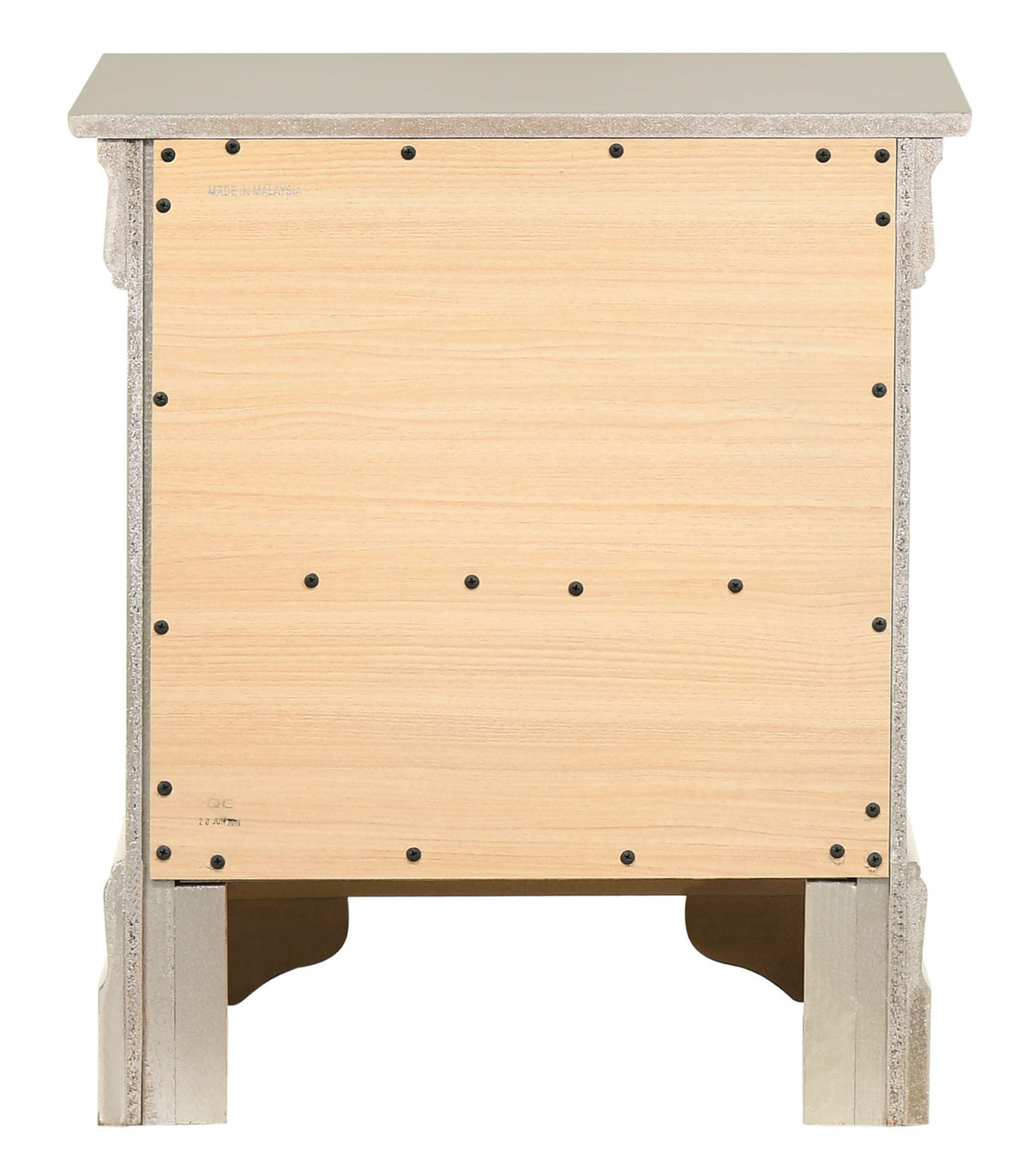 Traditional Style Design Nightstand with Classic Accent - Multiple Colors