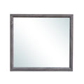 Mirage Mirror with Wood Trim - Dark Gray or White