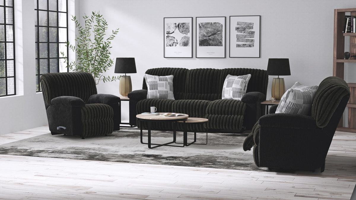 Comet - Lay Flat Reclining Sofa - Black
