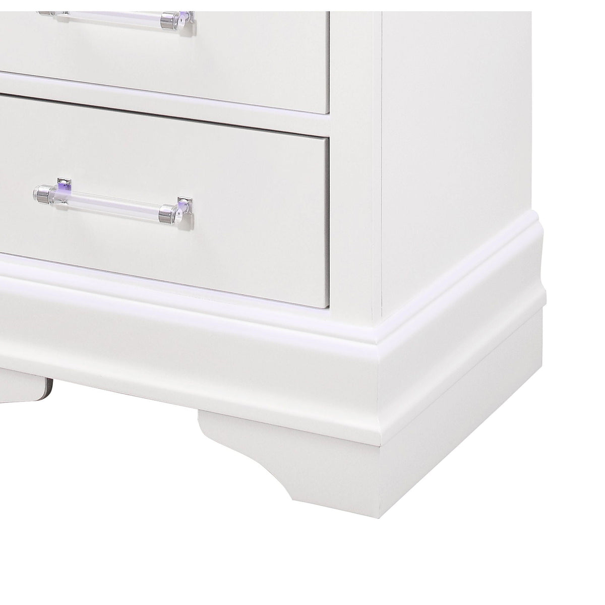 Charlston Nightstand with LED Lighting – Blue or White