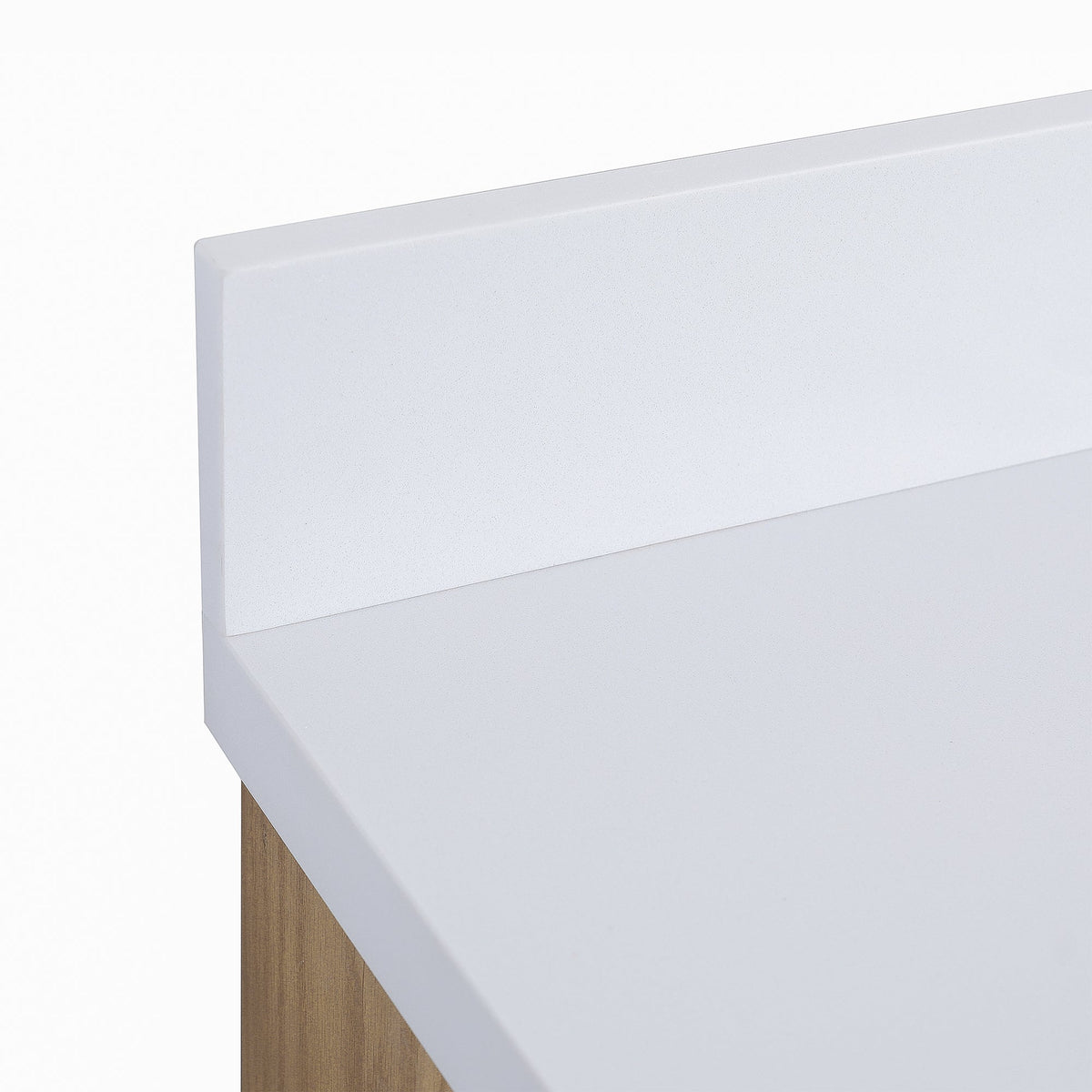 60'' Light Coffee Single Sink Bathroom Vanity with Marble Top - Solid Wood