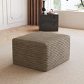 Sofa Ottoman with Plush Corduroy Fabric - No Assembly Required