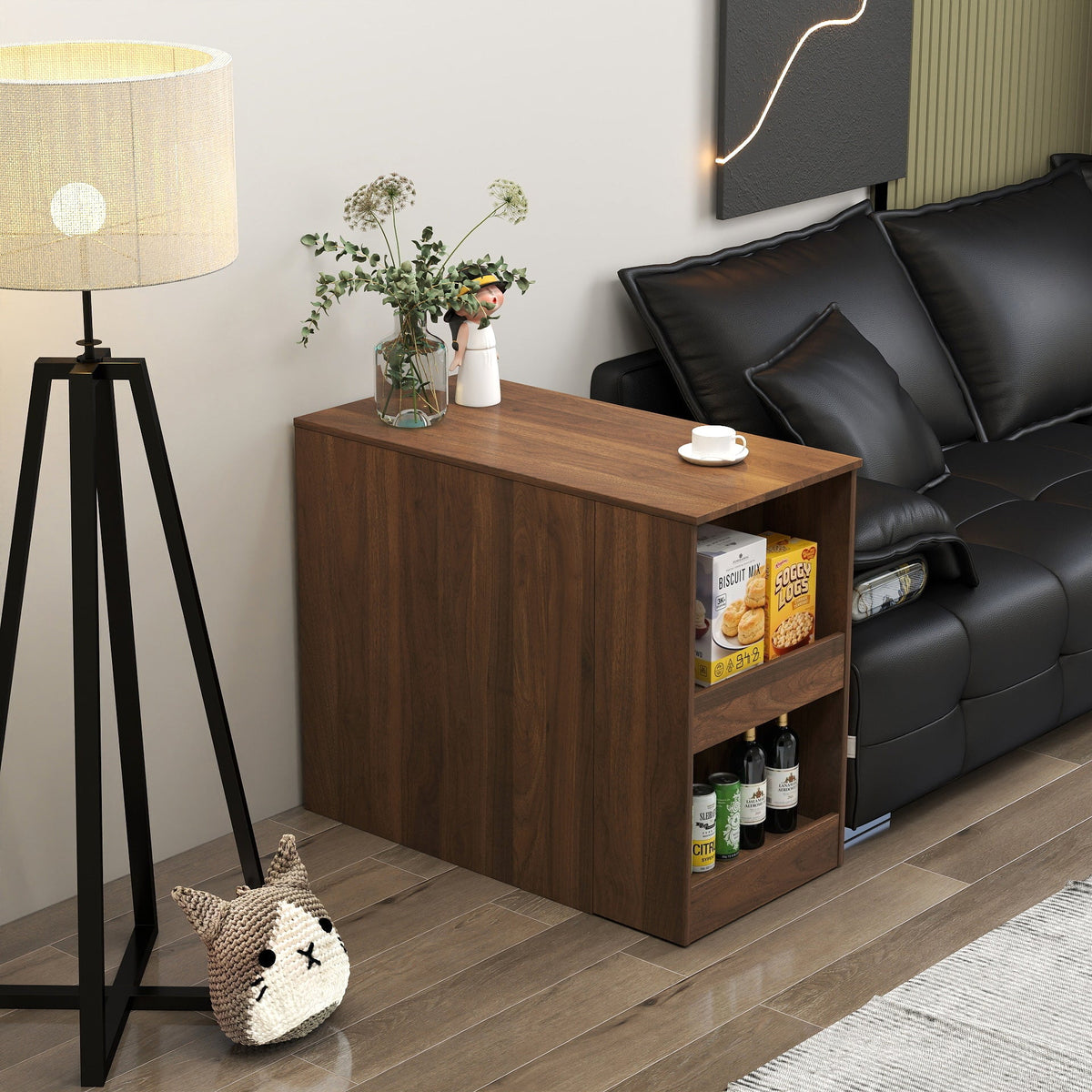 Computer Desk with Drawers, Modern Corner Home Office Storage
