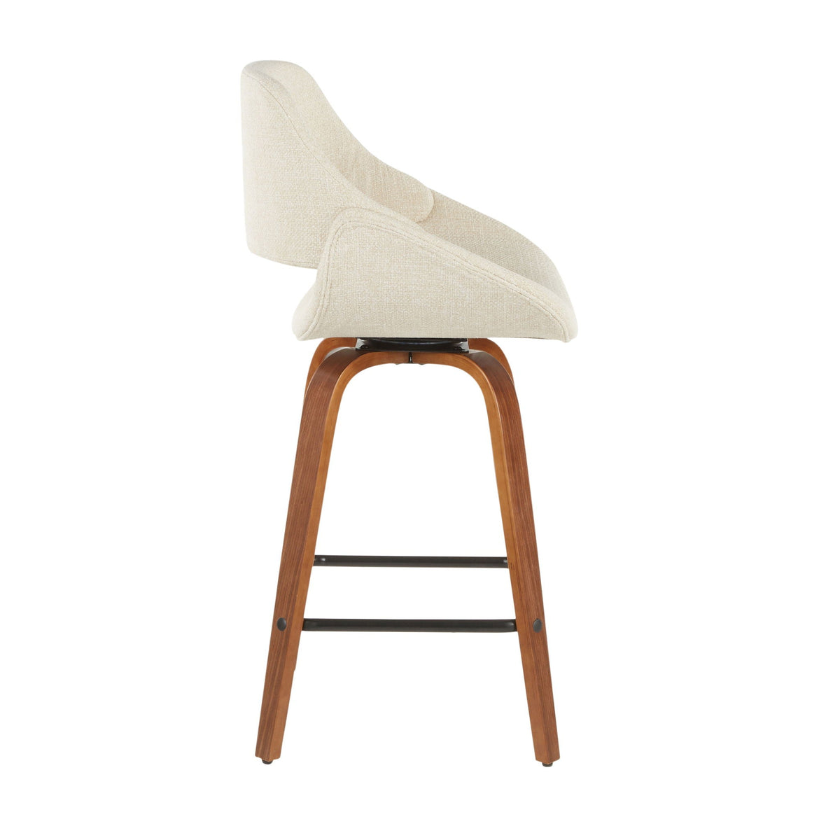 Fabrico - Mid-Century Modern Counter Stool (Set of 2)