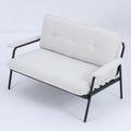 Modern Metal Frame Sofa with Sponge Filling - Beige