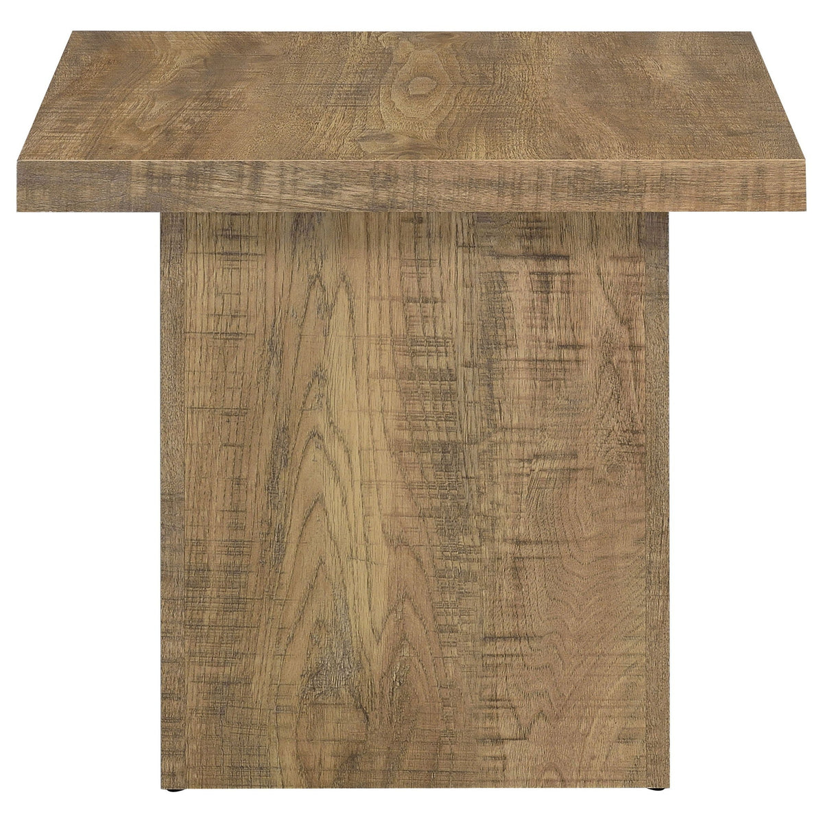 Exeter Square End Table with Laminate Veneer - Black or Light Brown