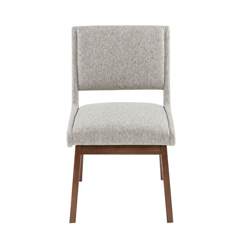 Dining Side Chair Set with Upholstered Cushions - Light Gray