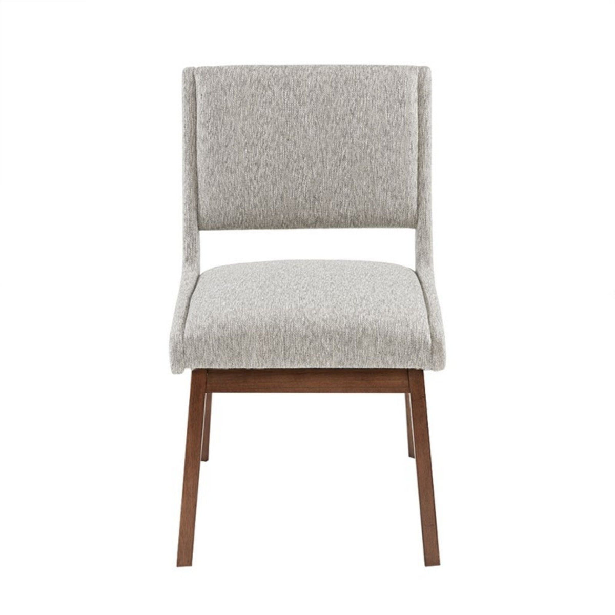 Dining Side Chair Set with Upholstered Cushions - Light Gray