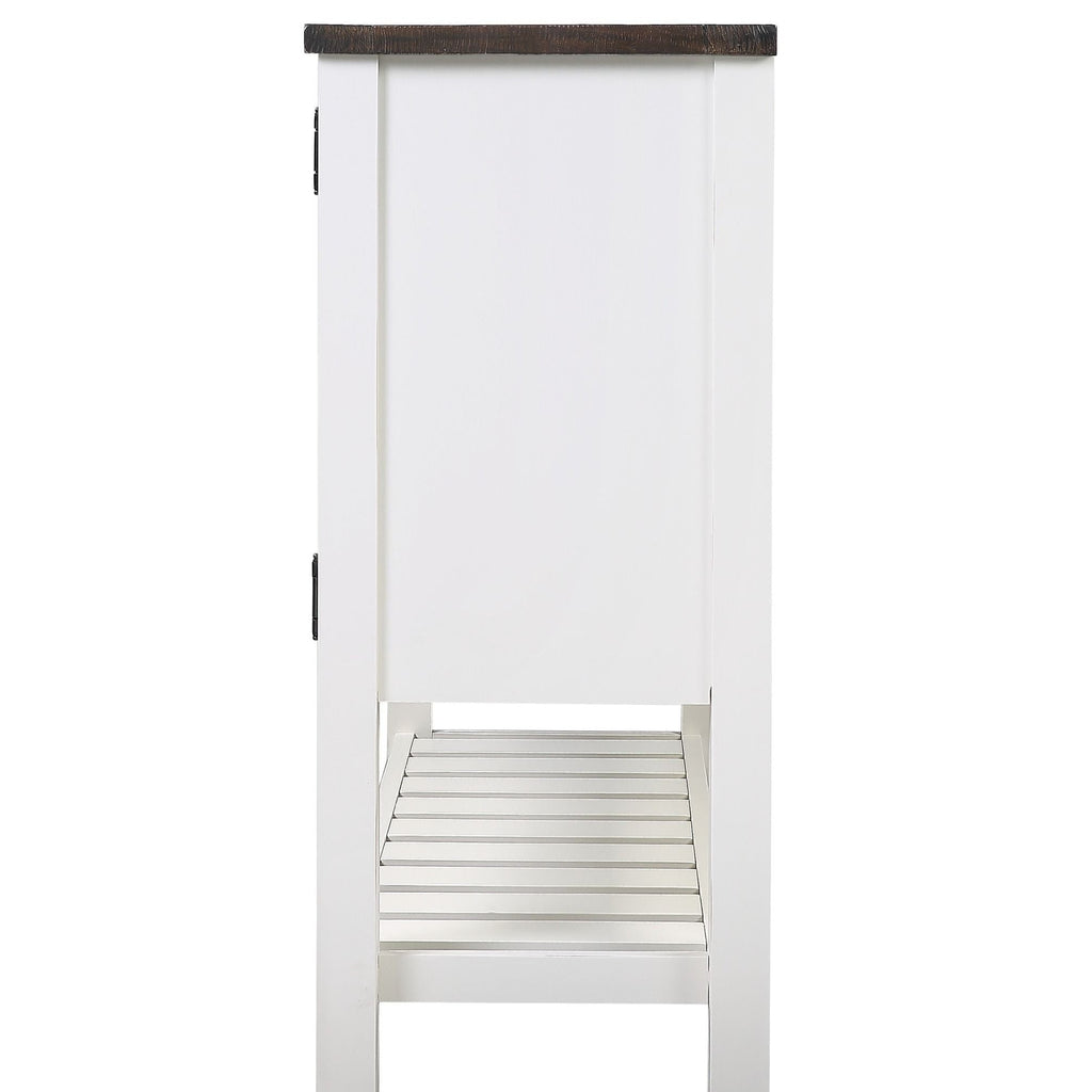 2 Drawer Server with Spacious Storage - Brown