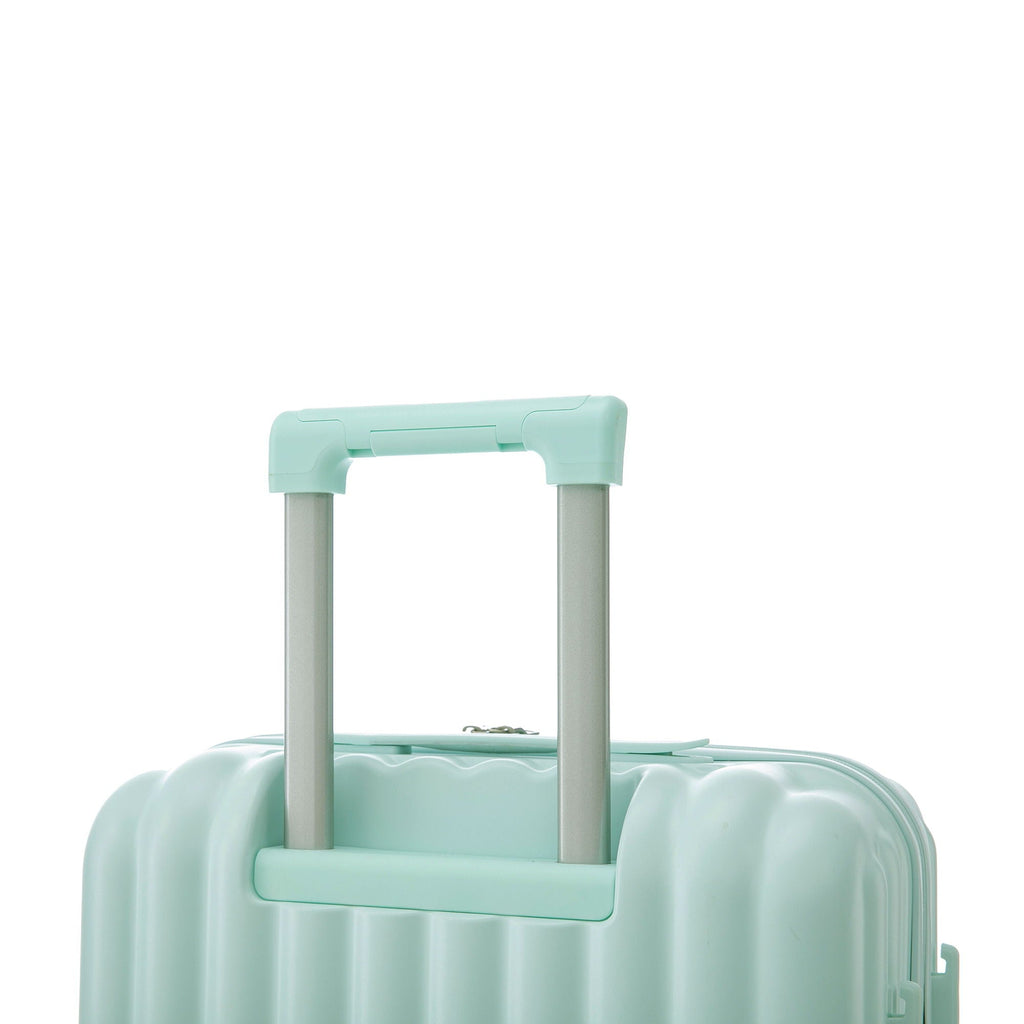 Spinner Wheel Luggage Set with USB Port and Holders - Pink, Black, Green