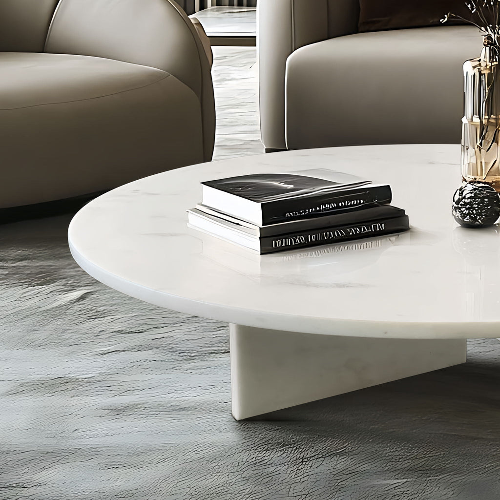 Luxury Coffee Table with Unique Veining - Natural Stone Design