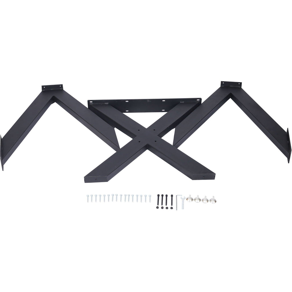 Steel Table Base with Spider Legs - Black