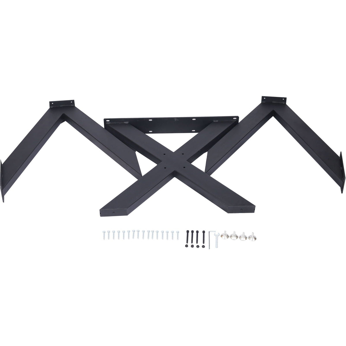 Steel Table Base with Spider Legs - Black