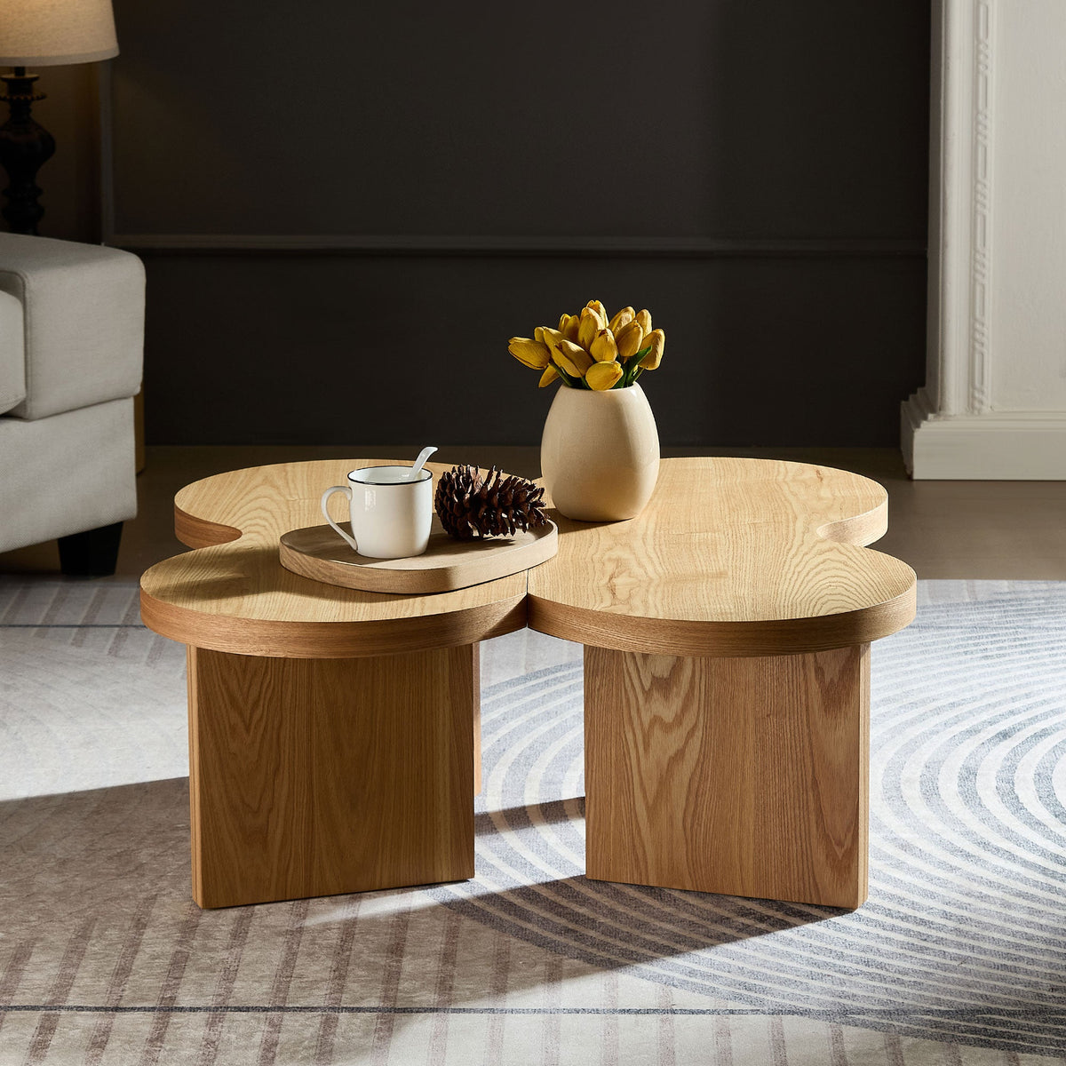 Modern Butterfly MDF Coffee Table with Unique Design - MDF