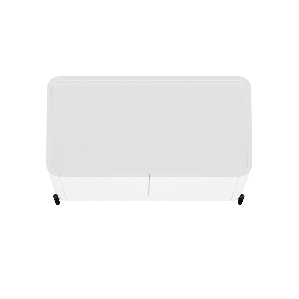 Abbey Accent Cabinet with Soft Close Doors and Rounded Edges - White or Light Brown