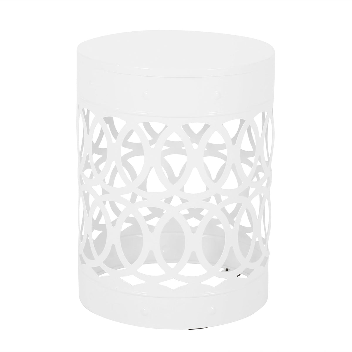 Outdoor Metal Large End Table with Modern Design - Multiple Colors