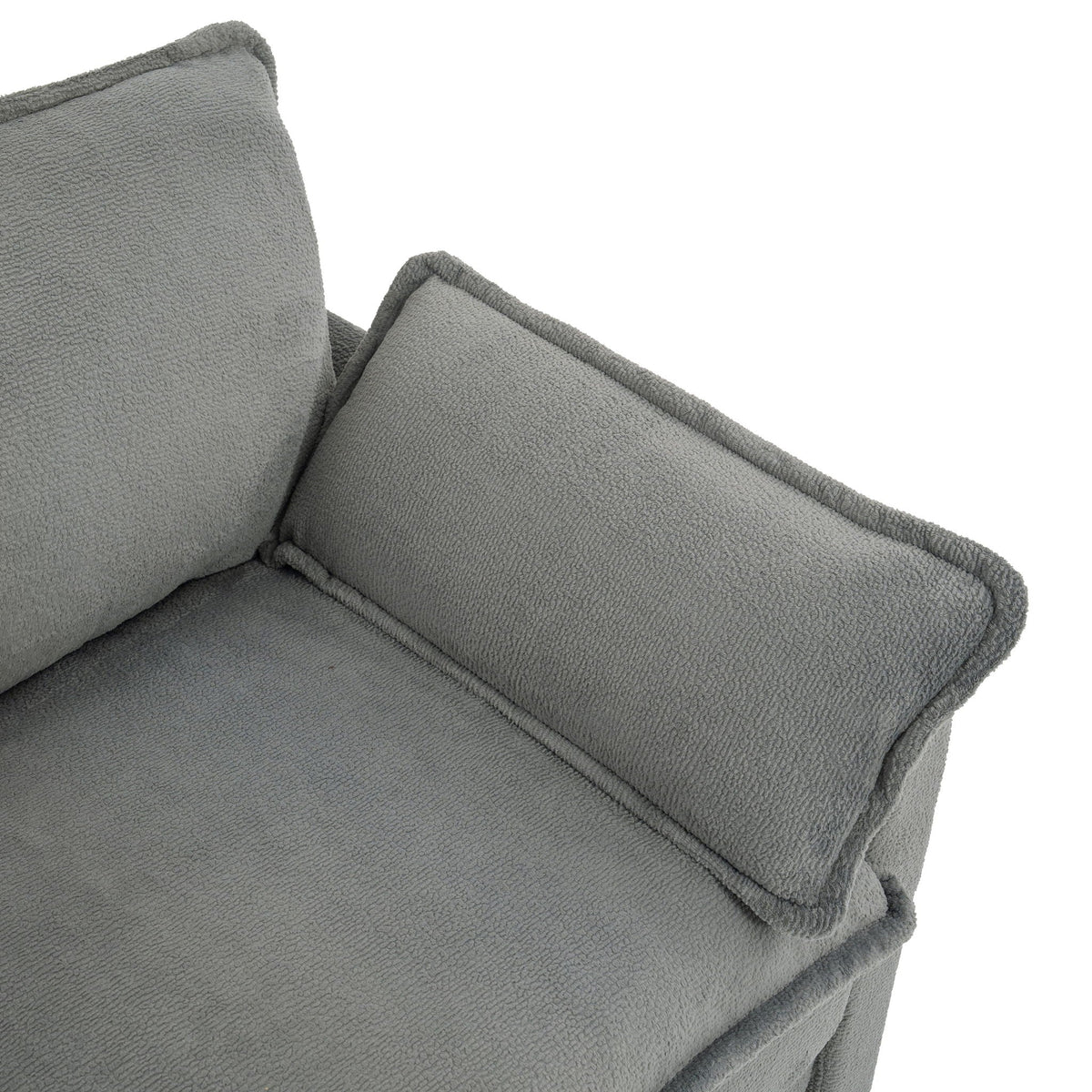 Modern Single Seat Accent Chair with Side Storage Pockets - Multiple Colors
