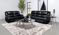 Camila 2-piece Upholstered Reclining Sofa Set Black