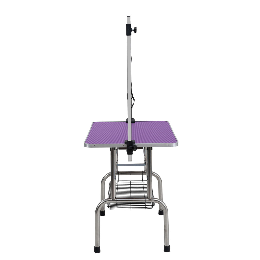 Folding Pet Grooming Table with Adjustable Arm - Multiple Colors