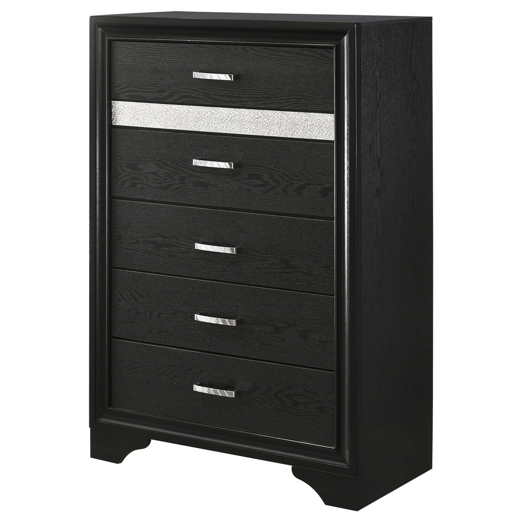 Miranda 6-drawer Bedroom Chest Black