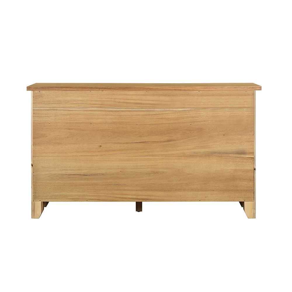Farmhouse Cabinet Sideboard with Ample Storage - Light Brown