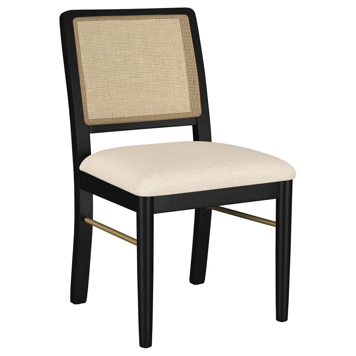 Arini 7-piece Extension Leaf Dining Table Set Sand Wash and Black