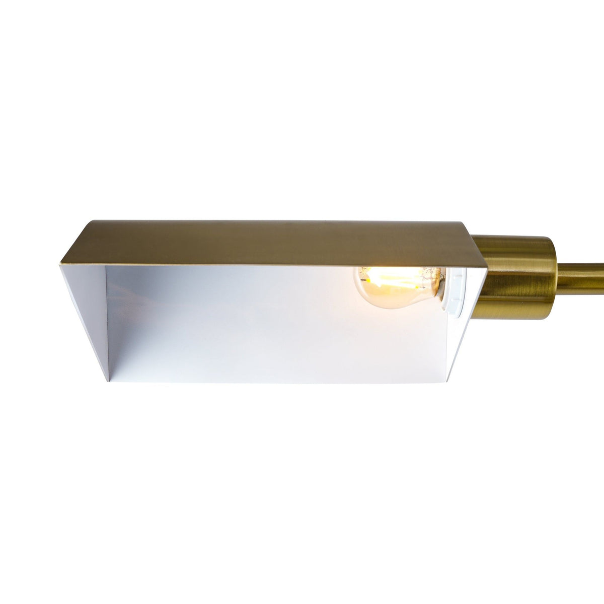 Gold Floor Lamp with Slim Profile and Sturdy Metal Base - Elara