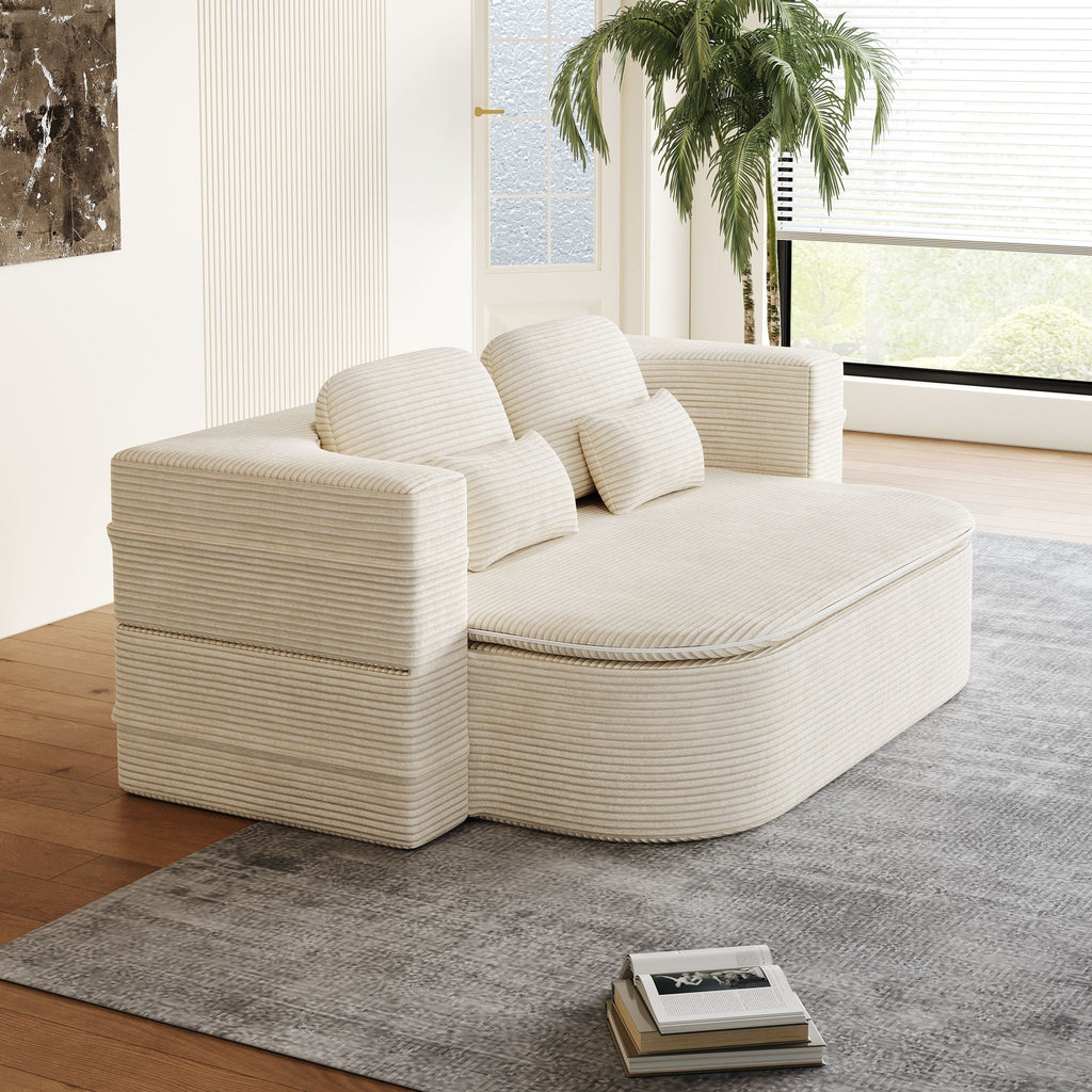 2 In 1 Foldable Sofa Bed with Multi Functional Blanket - Futon Sofa