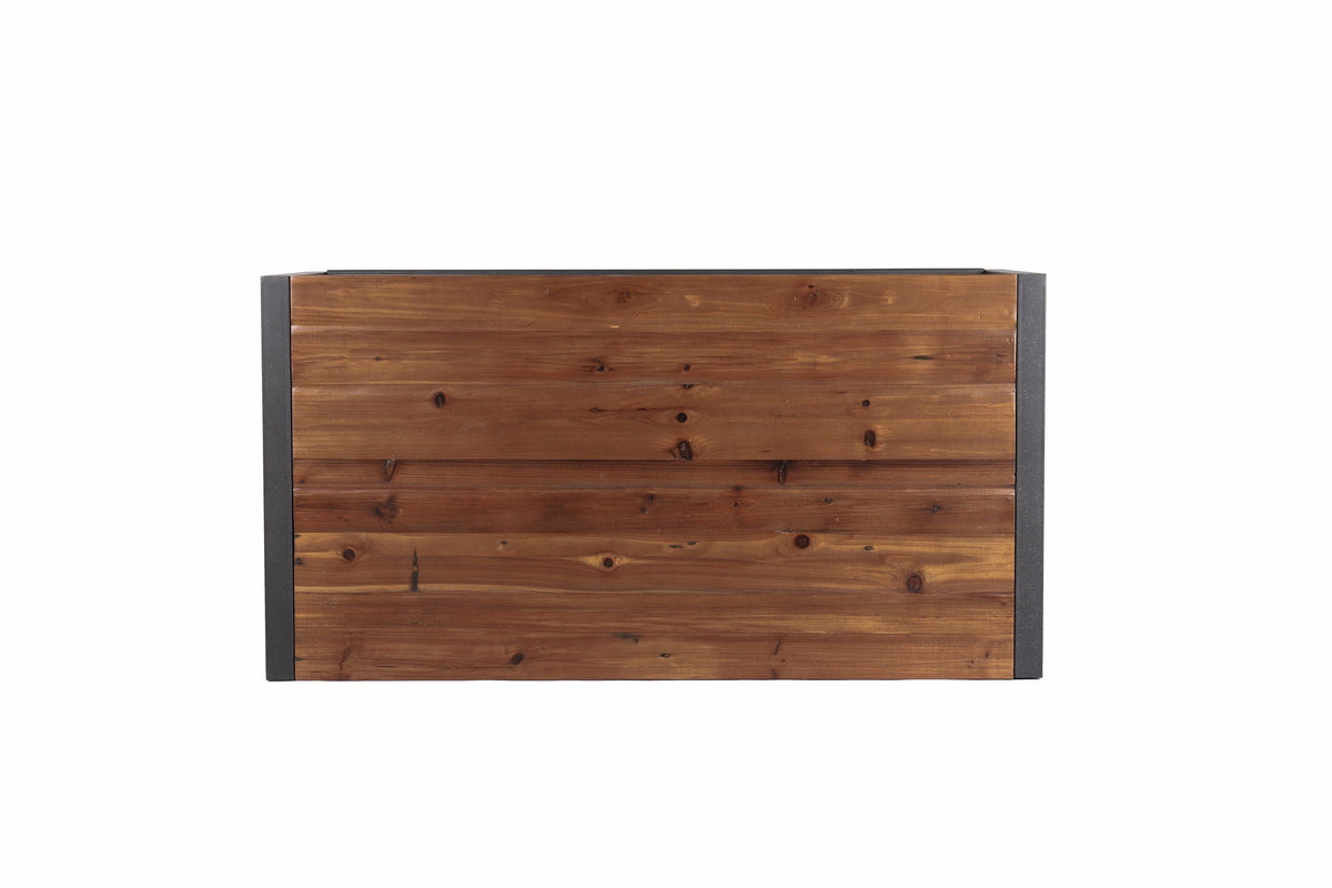 Console Coffee Table with Reclaimed Wood Finish - Natural