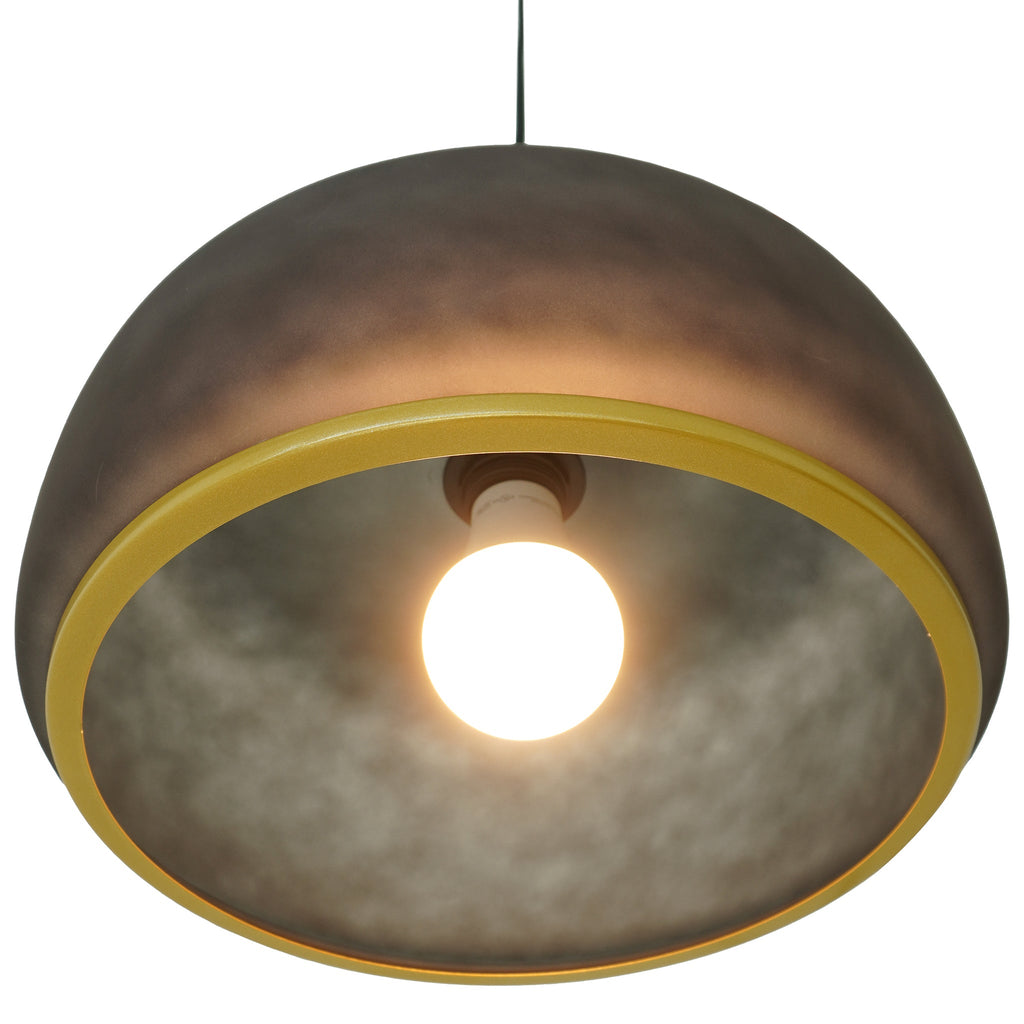 Dune Pendant Lamp with Luxurious Glass Shade - Black and Gold