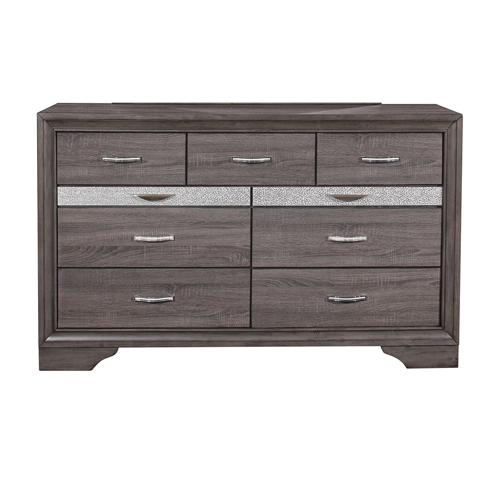 Sparkle Dresser with Jewelry Drawer - Gray