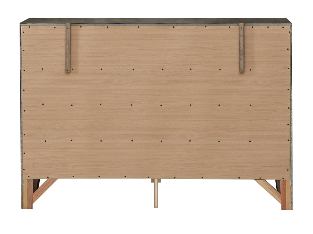 Marilla Dresser with Molded Resin Drawer Fronts - Multiple Colors